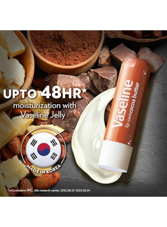 فازلين للعناية بالشفاه | مرطب شفاه بزبدة الكاكاو | ترطيب يدوم حتى 48 ساعة | مع زبدة الكاكاو والشيا | 4.8 غرام - Image 1